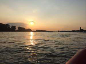 Ausblick auf den Rhein in Hersel